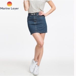 Marine Layer Denim Skirt Sz Large NWOT